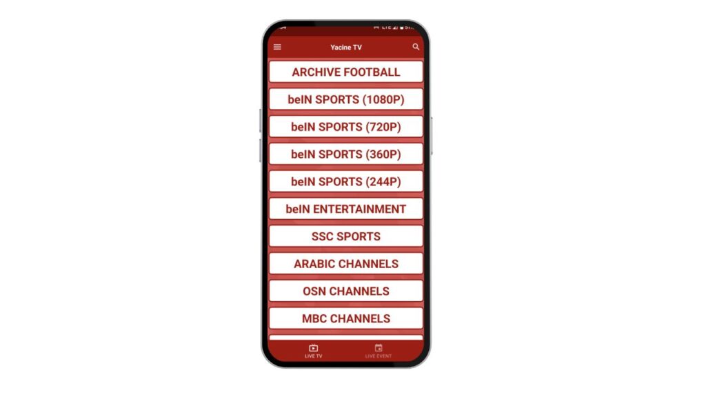 Yacine TV Apk Image